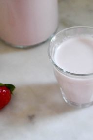 Strawberry Almond Milk | In Jennie's Kitchen