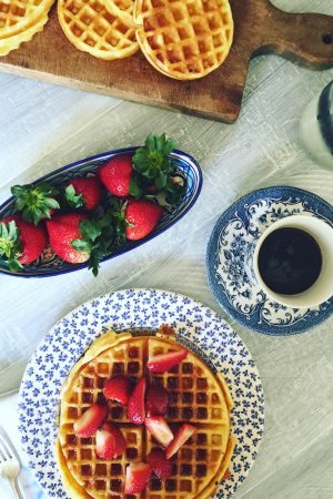 Honey Vanilla Waffles | In Jennie's Kitchen