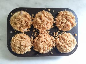 Strawberry Ginger Crumb Muffins | In Jennie's Kitchen