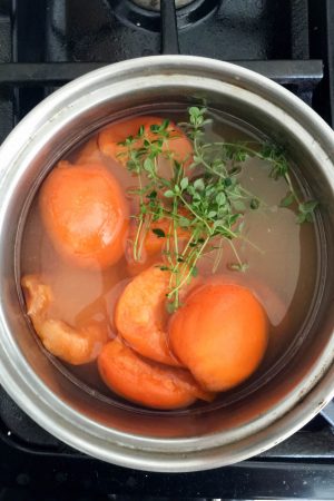 Apricot & Lemon Thyme Syrup | In Jennie's Kitchen