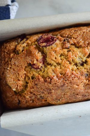 Chocolate Cherry Banana Bread Recipe | In Jennie's Kitchen