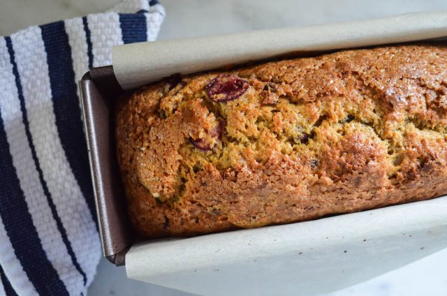 Chocolate Cherry Banana Bread Recipe | In Jennie's Kitchen