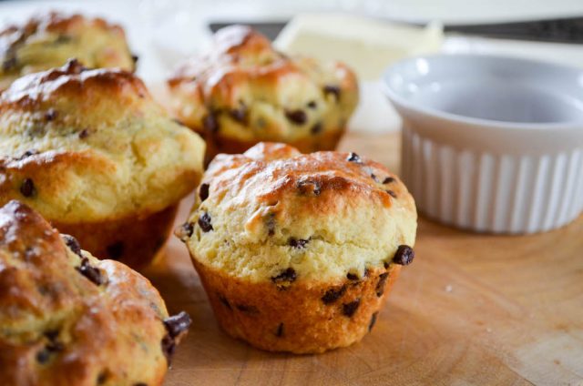 Chocolate Chip Pancake Muffins Recipe | In Jennie's Kitchen