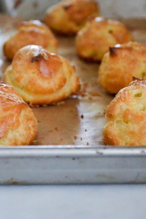 Gougères Recipe | In Jennie's Kitchen