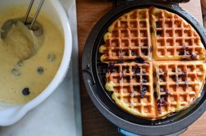 Blueberry Waffles Recipes {dairy free} | In Jennie's Kitchen