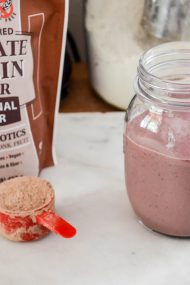 Bob's Red Mill Chocolate Protein Smoothie | In Jennie's Kitchen