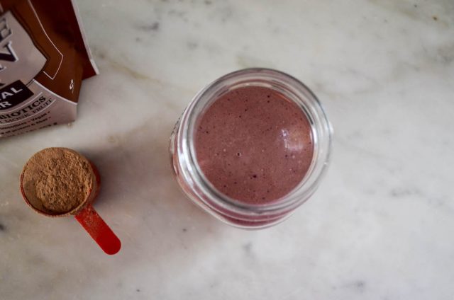 Bob's Red Mill Chocolate Protein Smoothie | In Jennie's Kitchen