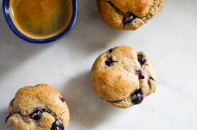 Whole Grain Blueberry Muffins | In Jennie's Kitchen