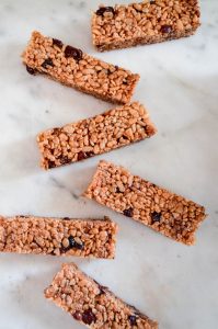 No Bake Crispy Brown Rice Bars Recipe | In Jennie's Kitchen