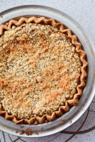 Crumb Topped Pumpkin Pie Recipe | In Jennie's Kitchen