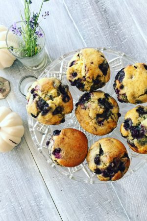 Honey Blueberry Muffins | In Jennie's Kitchen