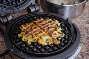 Thanksgiving Leftovers Stuffing Waffles | In Jennie's Kitchen