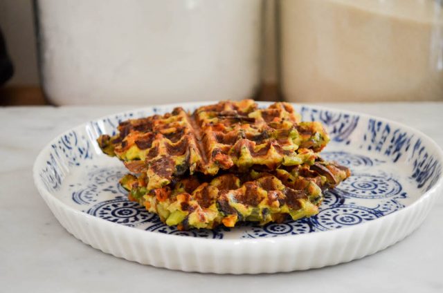 Thanksgiving Leftovers Stuffing Waffles | In Jennie's Kitchen