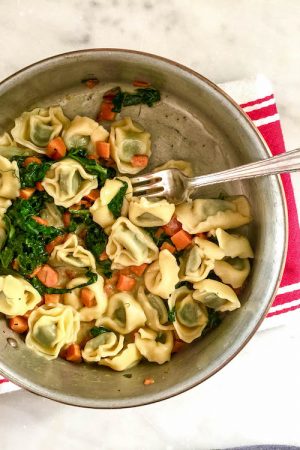 Tortellini, Swiss Chard, Carrots & Fennel | In Jennie's Kitchen