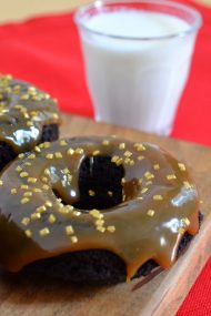 Chocolate Gingerbread Doughnuts | In Jennie's Kitchen