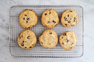 Salted Tahini Chocolate Chip Cookies | In Jennie's Kitchen