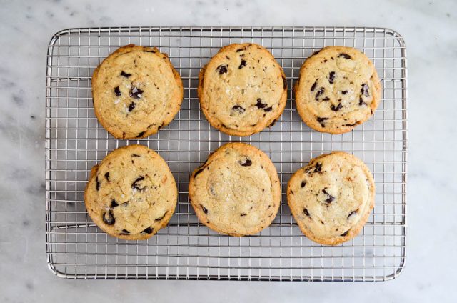 Salted Tahini Chocolate Chip Cookies | In Jennie's Kitchen