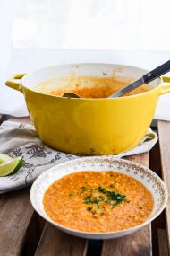 Thai Red Lentil Soup Recipe | In Jennie's Kitchen