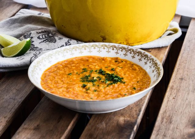 Thai Red Lentil Soup Recipe | In Jennie's Kitchen