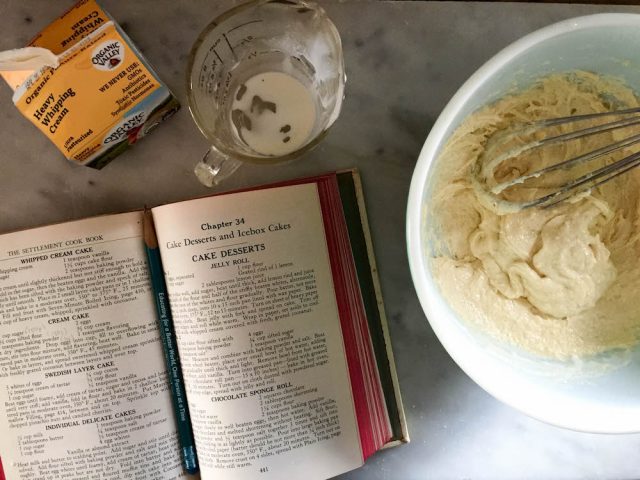 The Settlement Cookbook Cream Cake | In Jennie's Kitchen
