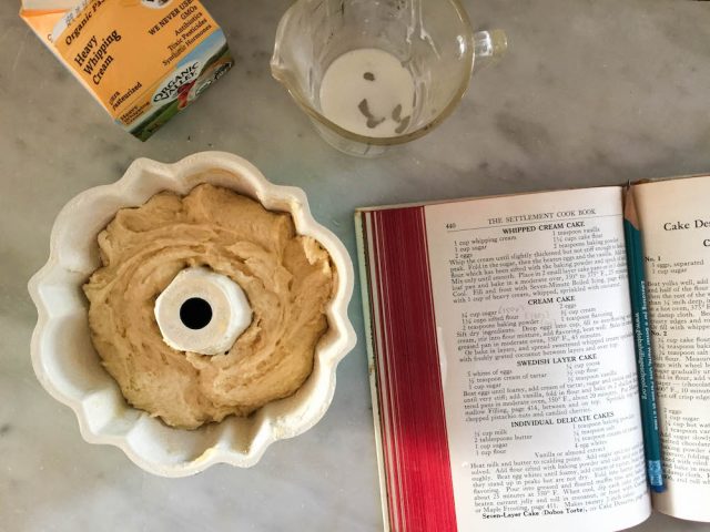 The Settlement Cookbook Cream Cake | In Jennie's Kitchen
