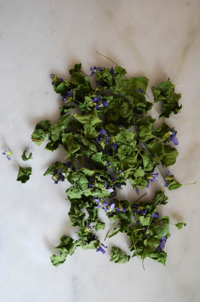 Dried Violets | In Jennie's Kitchen