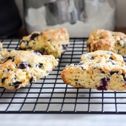 Orange Glazed Blueberry Scones | In Jennie's Kitchen