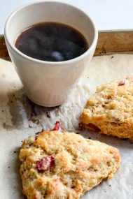 Strawberry White Chocolate Chunk Scones | In Jennie's Kitchen