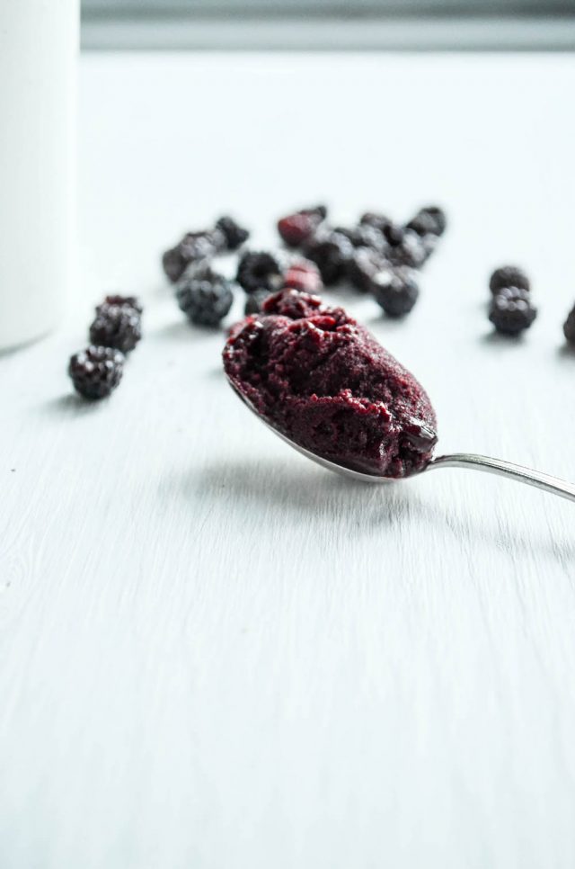 Black Raspberry Sorbet | In Jennie's Kitchen