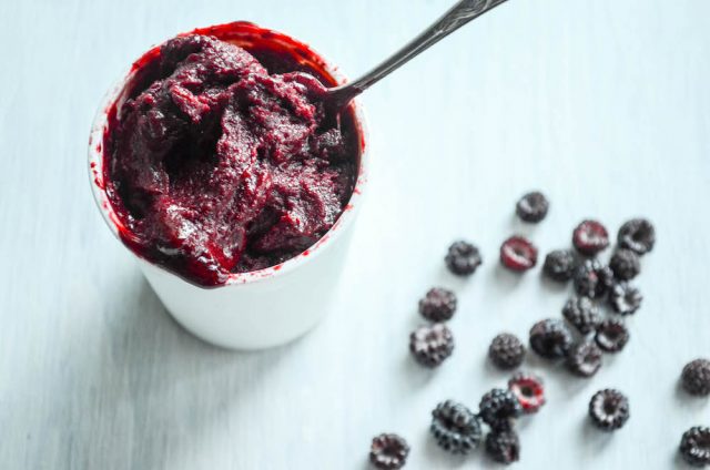 Black Raspberry Sorbet | In Jennie's Kitchen