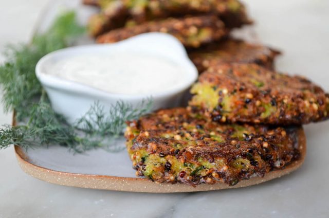 Zucchini Quinoa Patties | In Jennie's Kitchen