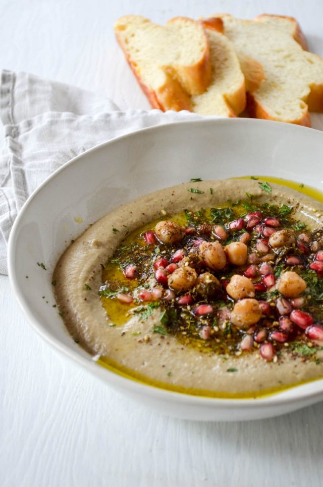 Creamy Eggplant Hummus | In Jennie's Kitchen