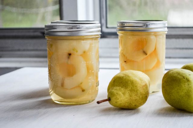 Homecanned Pears in Light Syrup | In Jennie's Kitchen