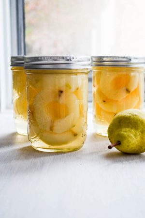 Homecanned Pears in Light Syrup | In Jennie's Kitchen