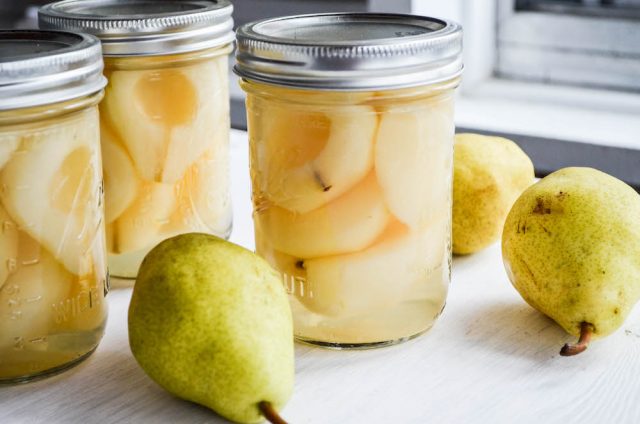 Homecanned Pears in Light Syrup | In Jennie's Kitchen