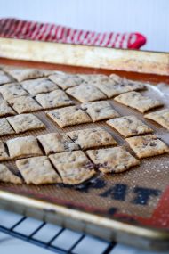 Kalamata Olive & Spelt Sourdough Crackers | In Jennie's Kitchen