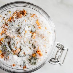 Homemade Citrus Herb Bath Salts | In Jennie's Kitchen