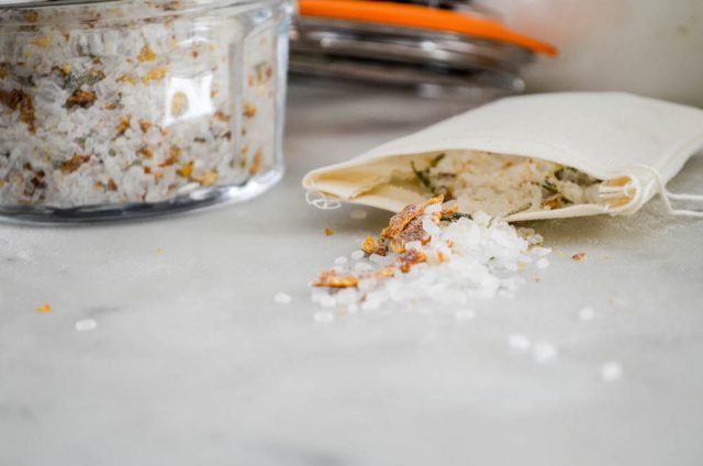 Homemade Citrus Herb Bath Salts | In Jennie's Kitchen