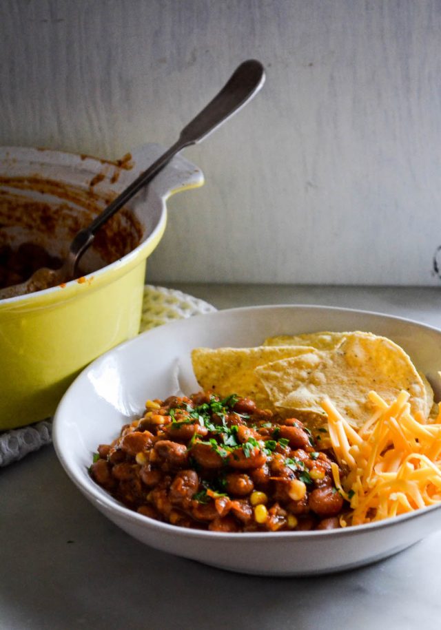 Smoky Corn & Bean Chili | In Jennie's Kitchen