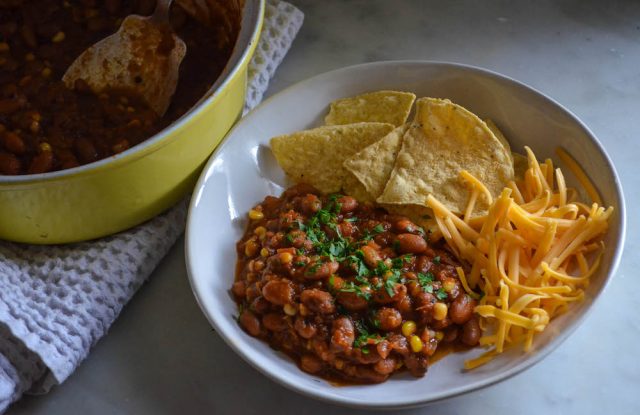 Smoky Corn & Bean Chili | In Jennie's Kitchen