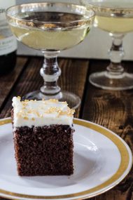 Gingerbread Cake with Eggnog Frosting